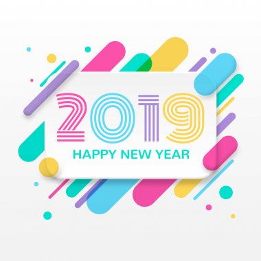 2019 mutlu yeni yıl tebrik kartı