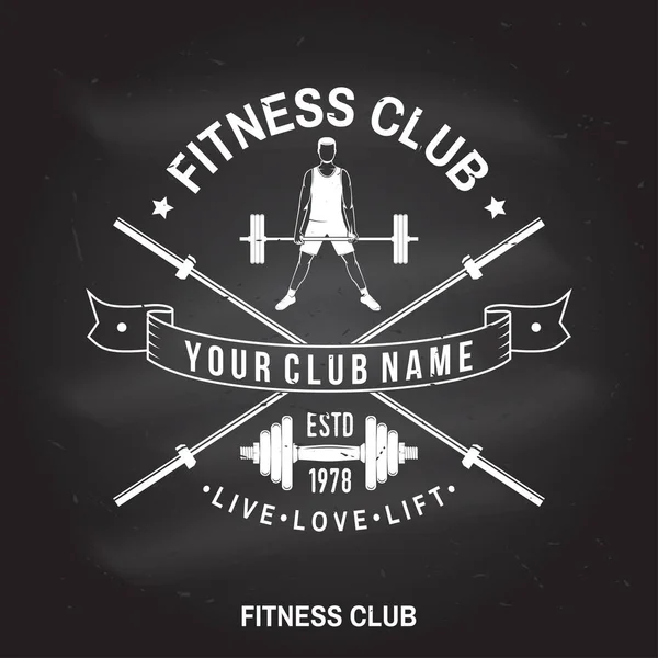 Fitness-Club-Abzeichen. Vektor. für Fitness-Center Embleme, Fitness-Schilder — Stockvektor