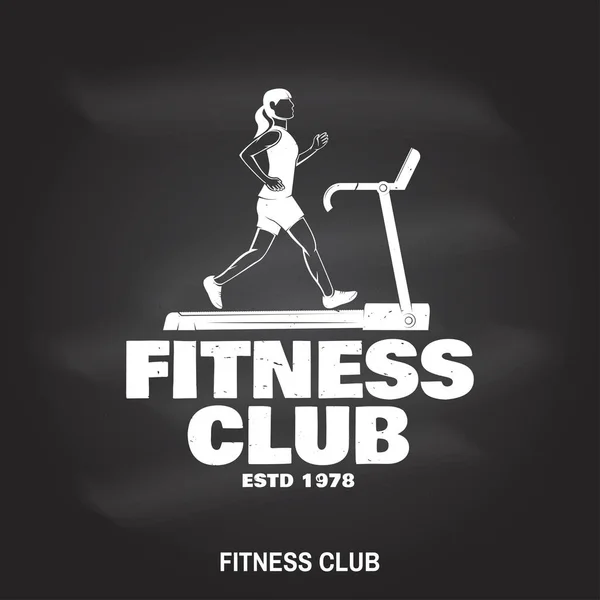 Fitness-Club-Abzeichen. Vektorillustration. — Stockvektor