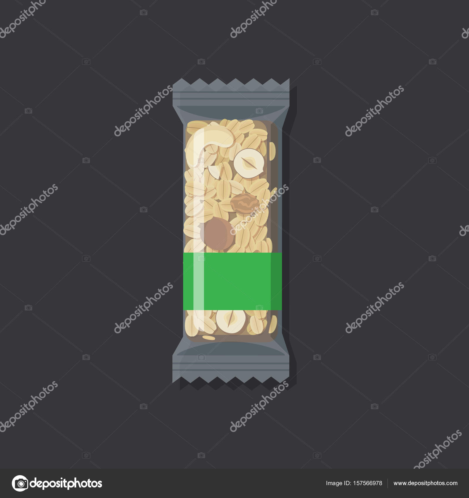 Granola bar drawing — Stock Vector © unununij 157566978
