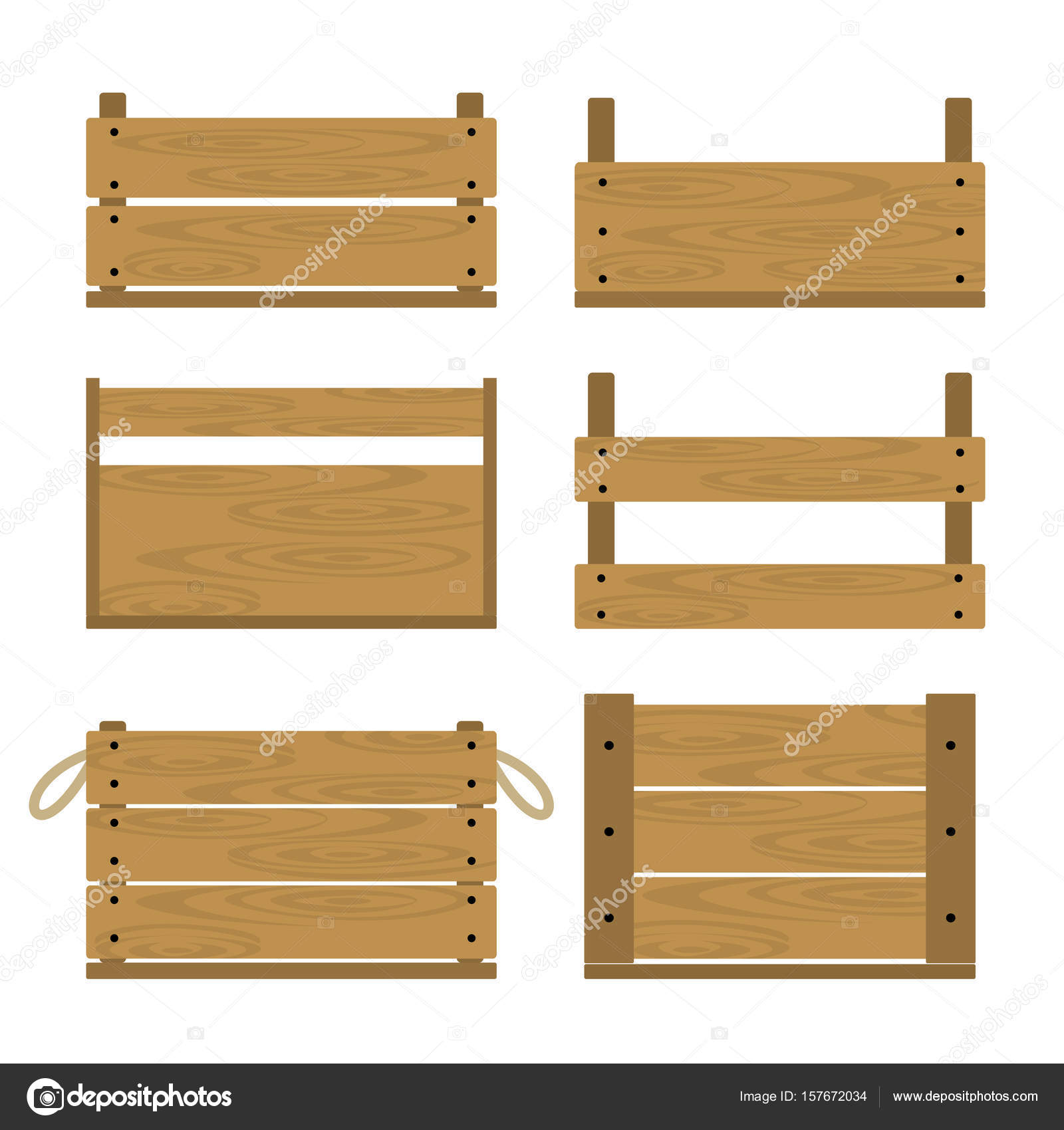 Wooden Crates Set Stock Vector C Unununij 157672034 Wooden Crates Set Stock Vector C Unununij 157672034