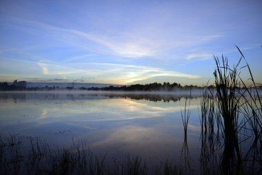 Sabah manzara. Sis Nehri. 