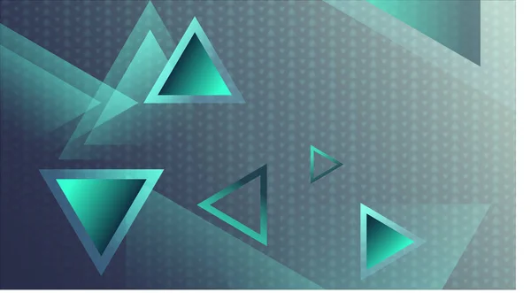 Modèle Superposition Triangle Couleur Bleu Vert Sur Fond Texture Pour — Image vectorielle