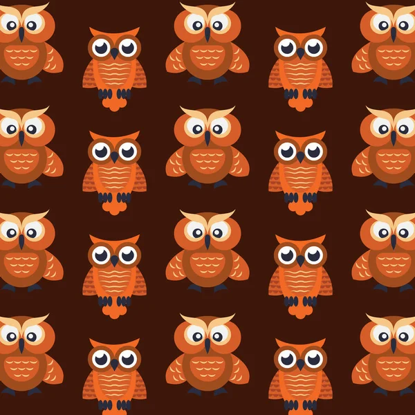 Seamless pattern with owls. Hand drawn illustration great for wallpaper, textile and texture design. Kids design, fabric, wrapping, apparel.