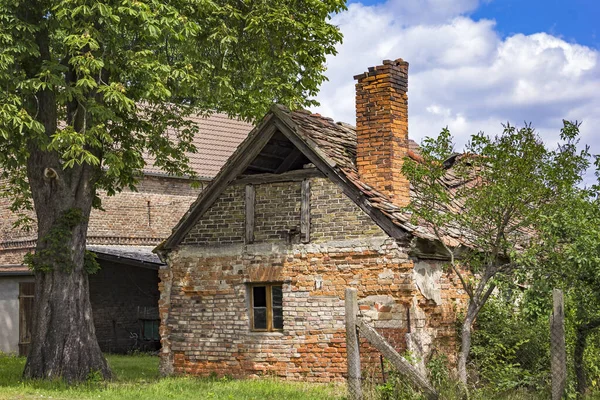 Detail Old Barn Seen Little Village Seen Brandenburg Germany — Stock Photo, Image