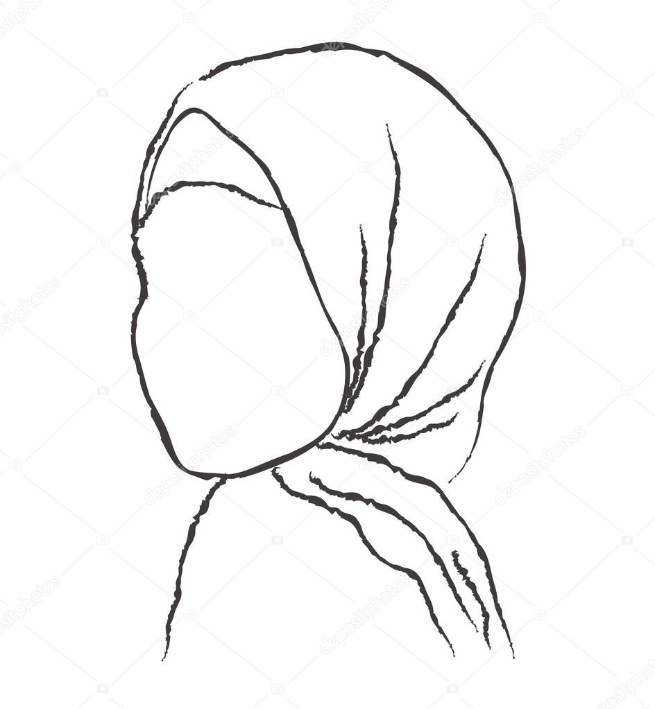 Muslim woman in scarf