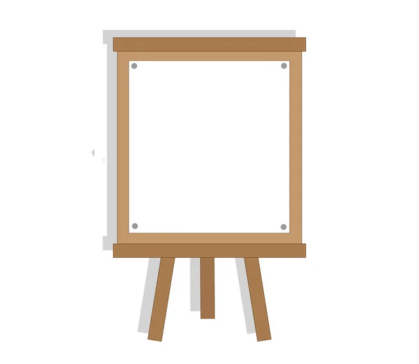 Easel Sobre Fundo Branco Símbolo Ilustração Vetorial —  Vetores de Stock