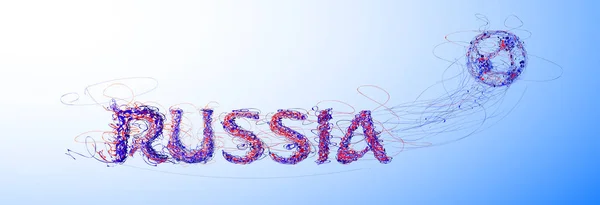 Dünya Kupası Rusya Futbol 2018 Dünya Şampiyonası Arka Plan Futbol Telifsiz Stok Vektörler