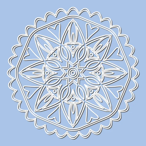 Elemento decorativo mandala . — Vector de stock