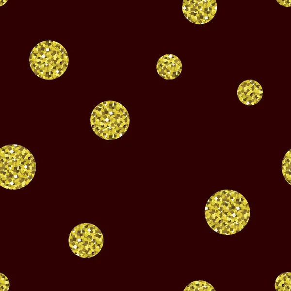 Modèle de points d'or sans couture vectoriel . — Image vectorielle