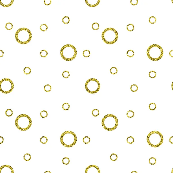 Patrón de puntos dorados sin costura vectorial . — Archivo Imágenes Vectoriales