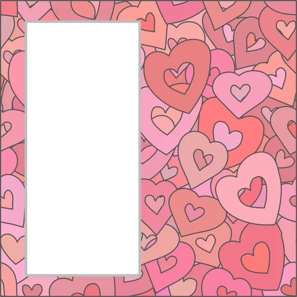 Happy Valentine's Day card template. — Stock Vector