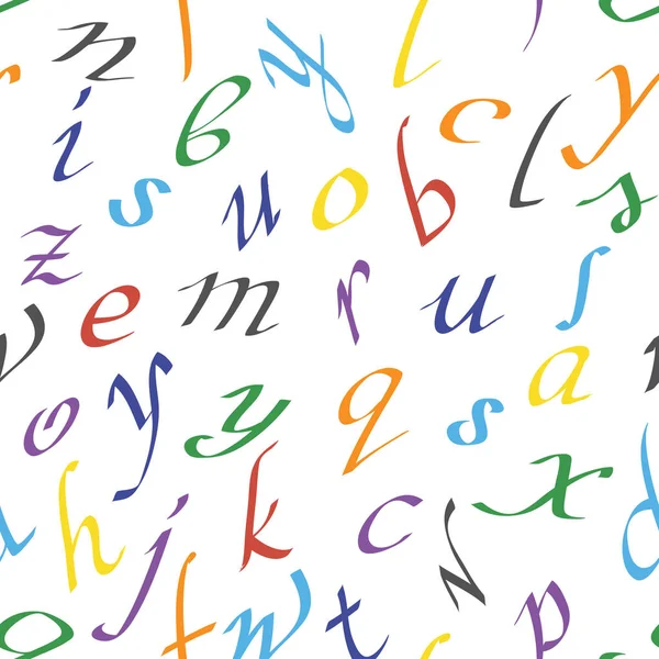Modèle sans couture avec des lettres . — Image vectorielle