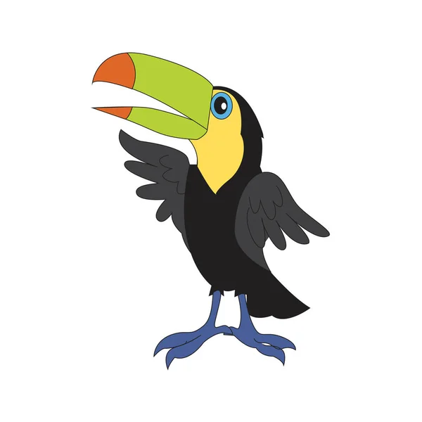 Illustration de caractère toucan . — Image vectorielle