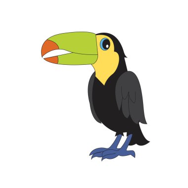Karakter illüstrasyon toucan.