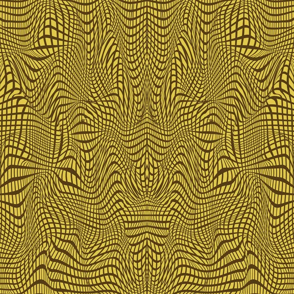 Абстрактний 3d ефект хвилястих смуг фону . — стоковий вектор
