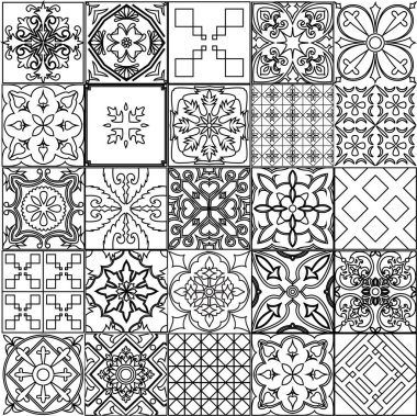 Fayans arka plan kümesi.