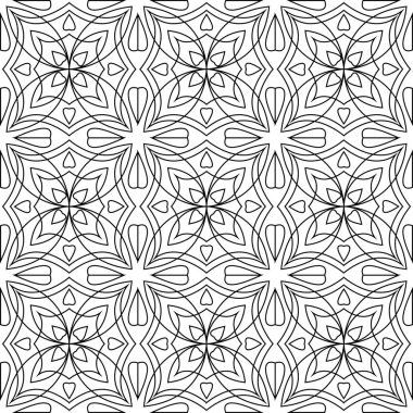 Sorunsuz döşeme arka plan siyah ve beyaz.