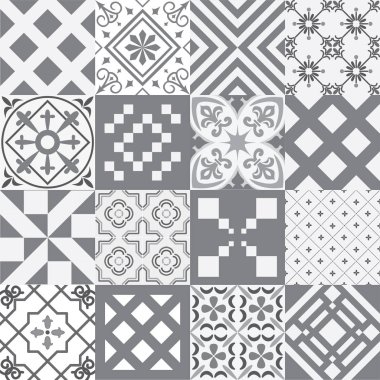 Fayans arka plan gri ayarla.