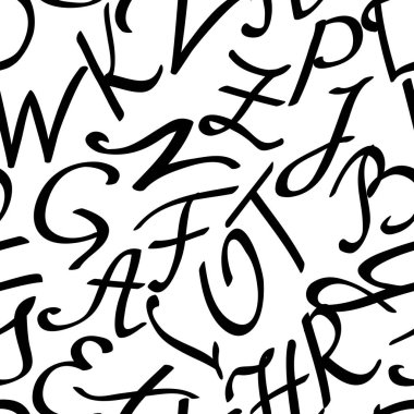 El yazısı harfleri ile Seamless Modeli. 