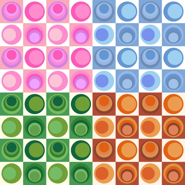 Set van vier naadloze abstracte patronen. — Stockvector