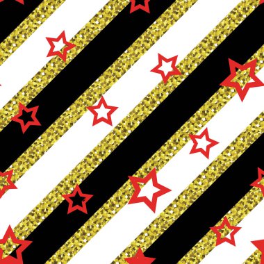 Sorunsuz altın yıldız desen.