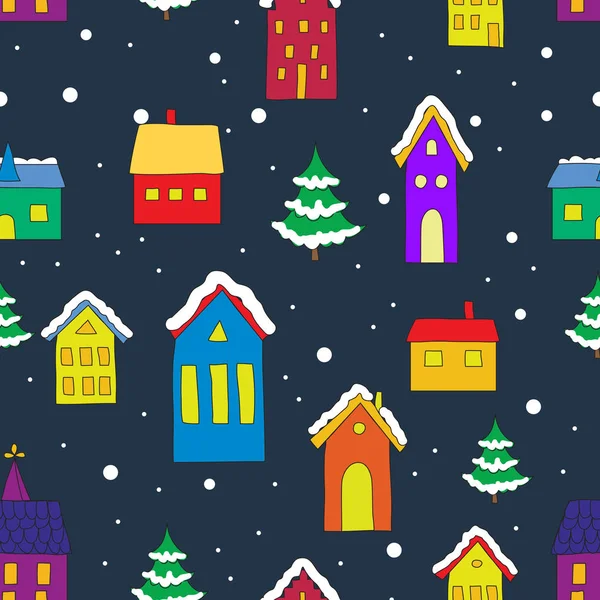 Avrupa evleri ile sorunsuz arka plan.