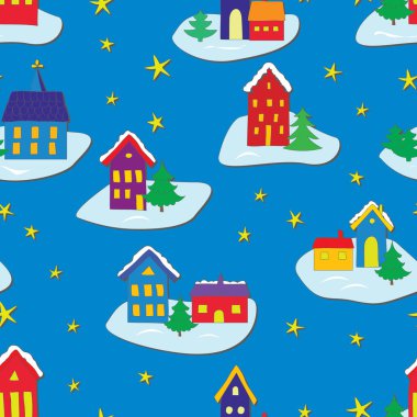 Sorunsuz kış çocukça arka plan.