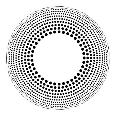 Soyut çemberler arka plan noktalı.