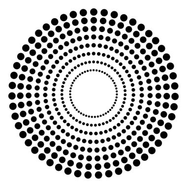 Soyut çemberler arka plan noktalı. 