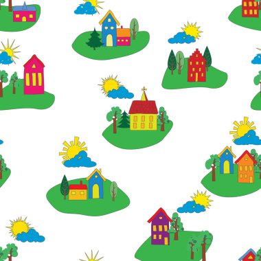 Sorunsuz çocukça arka plan.