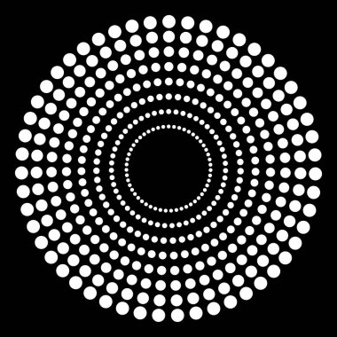 Soyut çemberler arka plan noktalı.