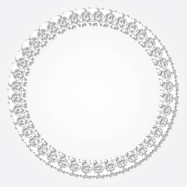 Kağıt kesim tarzı çerçeve.