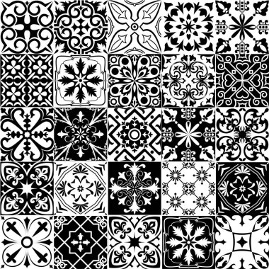 Fayans arka plan kümesi.