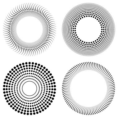 Soyut noktalı çemberler arka ayarla. 