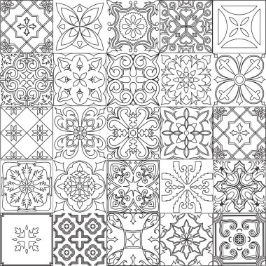 Fayans arka plan kümesi.