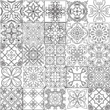 Fayans arka plan kümesi.