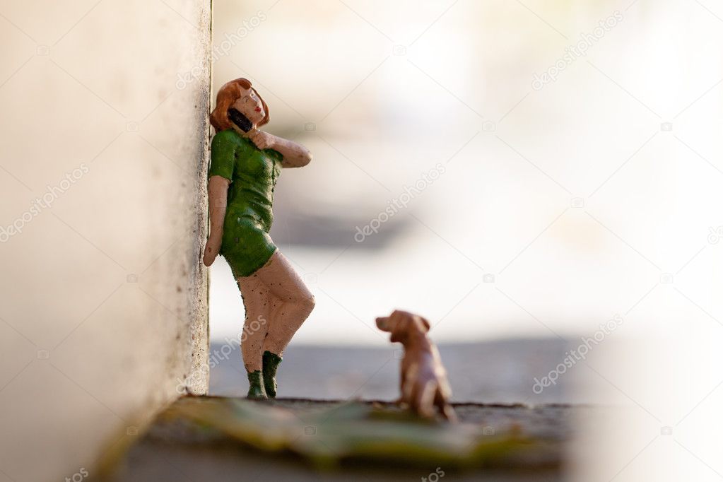 Small figurine in situation.