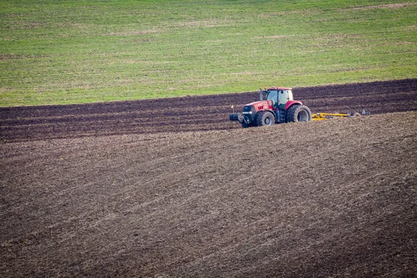 Landbouw van Moravische velden in Tsjechië. — Stockfoto