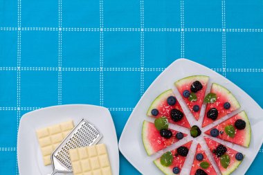 Karpuz pizza dilimleri.