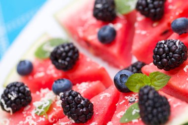 Karpuz pizza dilimleri.