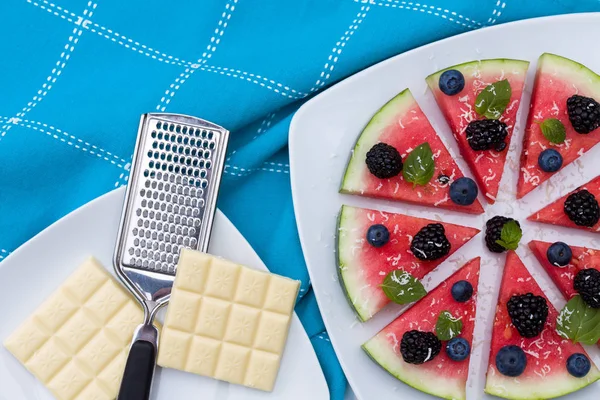 Karpuz pizza dilimleri.