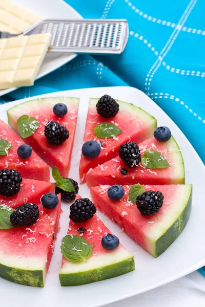 Karpuz pizza dilimleri.