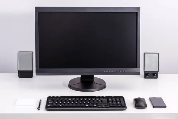 Blank pc monitor — Stock Photo, Image