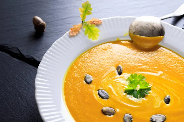 Sup labu jeruk — Stok Foto