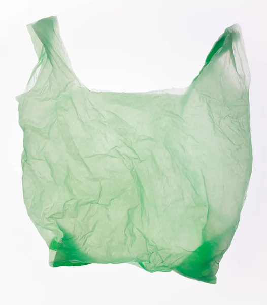 Groen plastic zak — Stockfoto