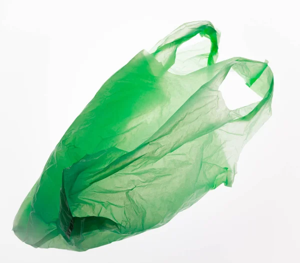 Green plastic bag — Stock Photo, Image