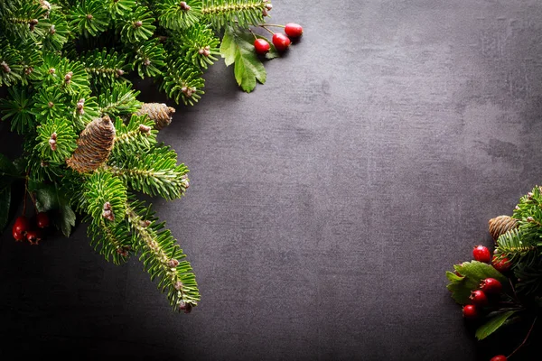 背景のクリスマスの装飾 — ストック写真