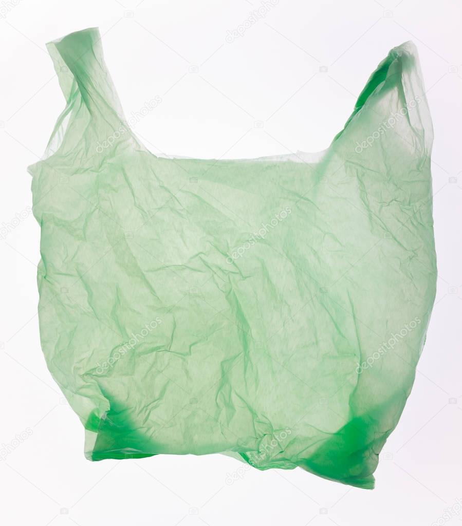 Green plastic bag 