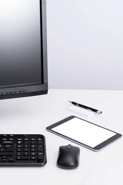 Blank pc monitor — Stock Photo, Image